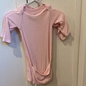 Little Sleepies Ribbed Micro Preemie Bodysuit in Light Pink